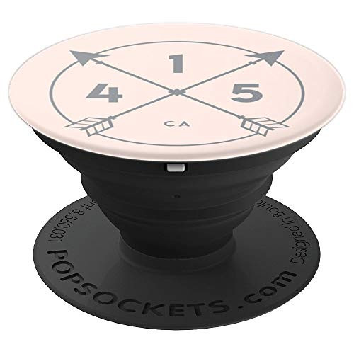 California Area Code 415 State Pride Souvenir Gift Arrow Cir PopSockets Grip and Stand for Phones and Tablets