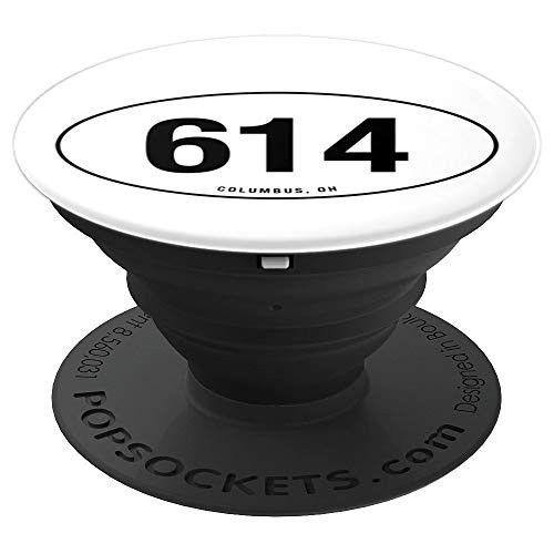 Ohio Area Code 614 Oval State Pride Gift PopSockets Grip and Stand for Phones and Tablets