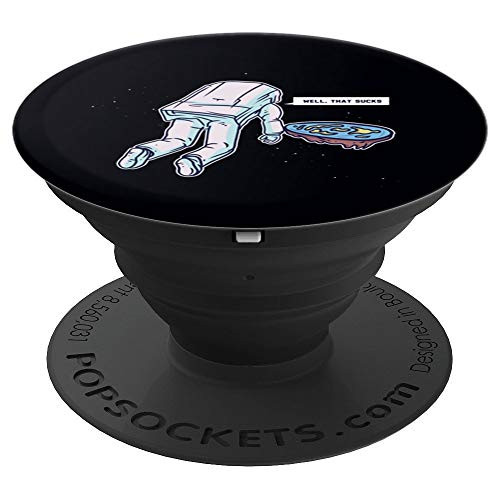Flat Earth Astronaut Space Conspiracy Theory PopSockets Grip and Stand for Phones and Tablets