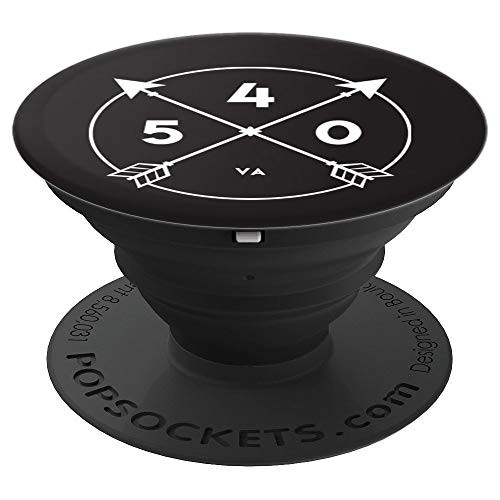 Virginia Area Code 540 State Pride Souvenir Gift Arrow Circl PopSockets Grip and Stand for Phones and Tablets