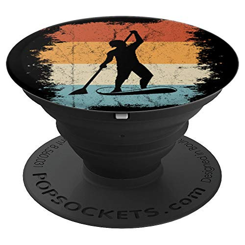 Retro Style Stand Up Paddling Board SUP PopSockets Grip and Stand for Phones and Tablets