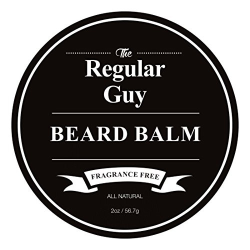 Beard Balm Conditioner Softener - All Natural Fragrance Free - Styles  Softens  Strengthens and Promotes Healthy Beard   Mustache Growth - Leave In Conditioner Wax Moisturizes Skin   Facial Hair