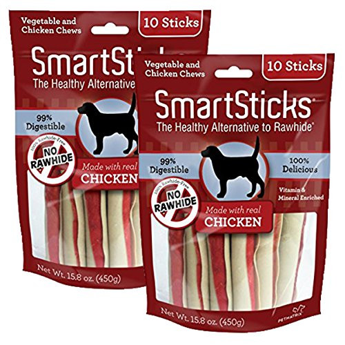 SmartBones SmartSticks Chicken Dog Chews  2Pack 20 Sticks Total