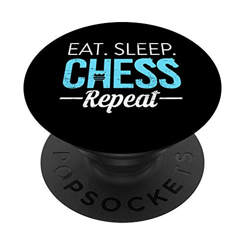 Eat Sleep Chess Repeat Player Board Kids Boy Game Player PopSockets Grip and Stand for Phones and Tablets