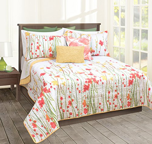 Safdie & Co. Collection Adalia 3 Piece Quilt Set, Twin