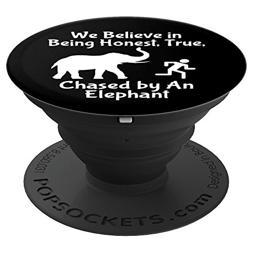 Funny LDS Nephites Mormon Chased by an Elephant PopSockets Grip and Stand for Phones and Tablets