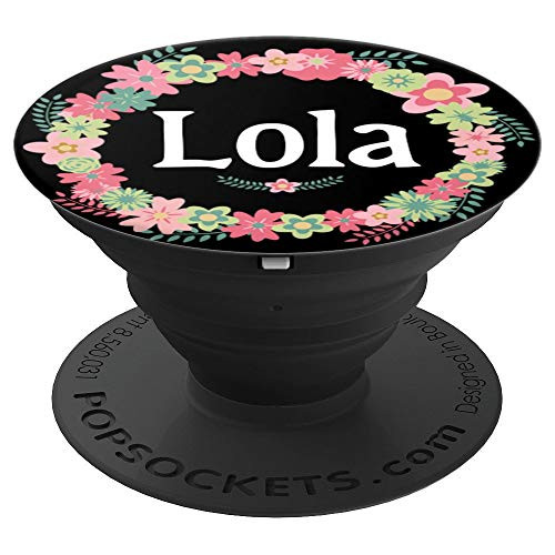 Floral Lola Grandmother! Filipino Grandma Phone Grip PopSockets Grip and Stand for Phones and Tablets