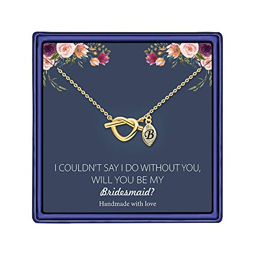 MONOOC Will You Be My Bridesmaid Necklace Knot Necklace Bridesmaid Gold Bridesmaid Gifts Initial Leaf Necklace B Letter Necklace Gold Necklace Bridesmaid Tie The Knot Bridesmaid Gift MONOOC Will You Be My Bridesmaid Necklace Knot Necklace Bridesmaid Gold Bridesmaid Gifts Initial Leaf Necklace B Letter Necklace Gold Necklace Bridesmaid Tie The Knot Bridesmaid Gift