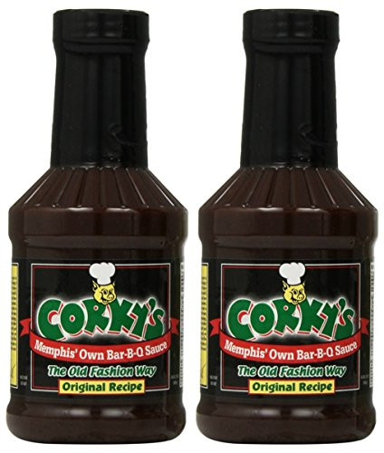 Corky s Memphis  Own Bar-B-Que Sauce- Original Pack of 2
