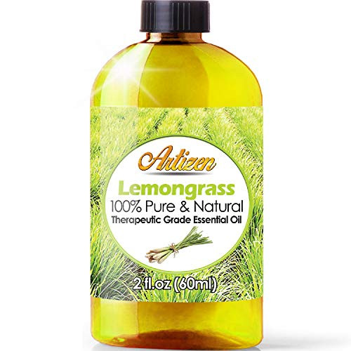 2oz - Artizen Lemongrass Essential Oil 100 Pure Natural - UNDILUTED Therapeutic Grade - Huge 2 Ounce Bottle - Perfect for Aromatherapy 2oz - Artizen Lemongrass Essential Oil 100 Pure Natural - UNDILUTED Therapeutic Grade - Huge 2 Ounce Bottle - Perfect for Aromatherapy