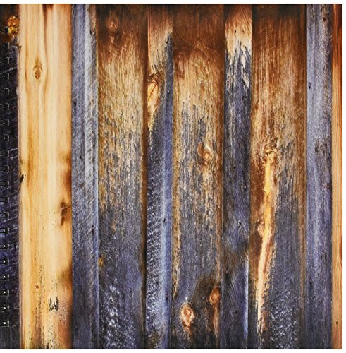 3dRose db_124675_2 Brown Barn Wood Look Memory Book, 12 by 12"