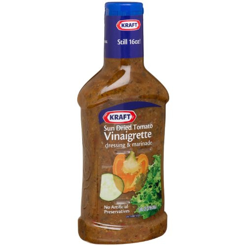 Kraft Sun Dried Tomato Vinaigrette Dressing   Marinade 16oz Bottles Pack of 3