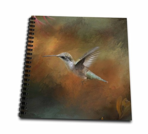 3dRose db_79486_2 Hummingbird Old Master Fine Art Floral Iii-Memory Book, 12 by 12-Inch