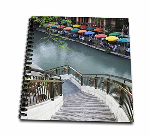 3dRose db_94356_2 River Walk and San Antonio River, San Antonio, Texas-Us44 Aje0039-Adam Jones-Memory Book, 12 by 12-Inch