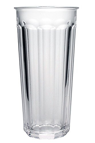 Luminarc Arc International Working Glass Storage Jar/Cooler with White Lid (Set of 4), 24 oz, Clear