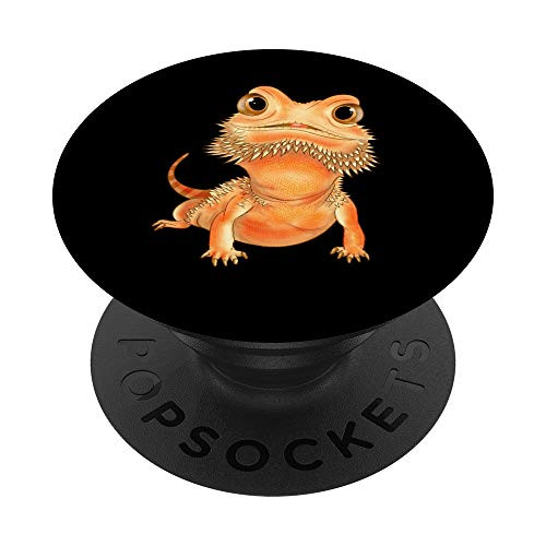 Bearded Dragon Beardie Gift Herpetologist Lizard Reptile PopSockets PopGrip  Swappable Grip for Phones   Tablets