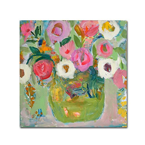 Trademark Fine Art Sukhasana by Carrie Schmitt, 18x18-Inch Canvas Wall Art
