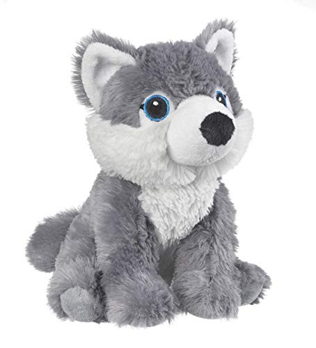 Eco Pals Gray Wolf by Wildlife Artists  Eco-Friendly 9  Stuffed Animal  Plush Toy  Embroidered Eyes and Noses  Made from 100  Post-Consumer and Recycled Materials