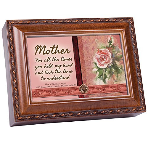 Cottage Garden Mother Woodgrain Music Box/Jewelry Box Plays Amazing Grace Cottage Garden Mother Woodgrain Music Box/Jewelry Box Plays Amazing Grace