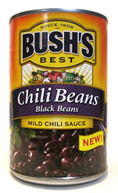 Bush s Chili Beans  Black Beans in Mild Chili Sauce Pack of 3 15-5 oz Cans
