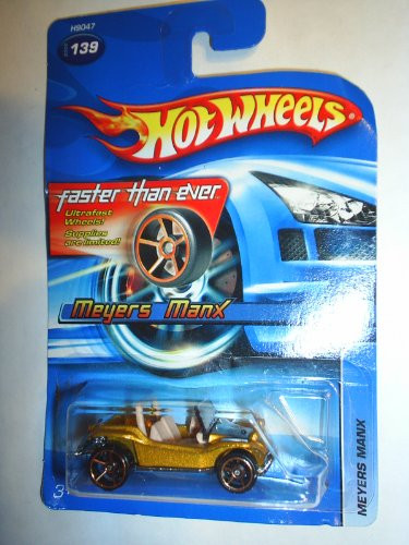 Hot Wheels 2005-139 Meyers Manx Gold Faster Than Ever 1 64 Scale