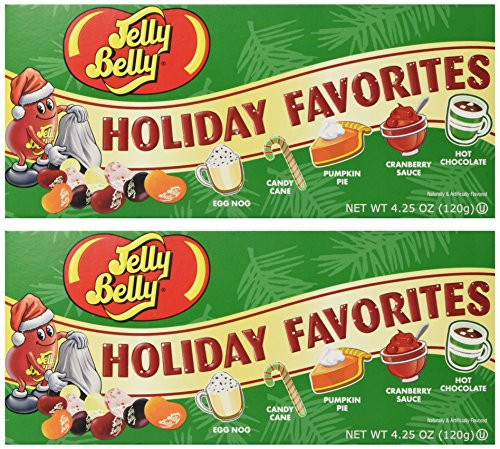 Set-2 Jelly Belly Christmas Holiday Favorite Flavored Candy Beans Gift Box