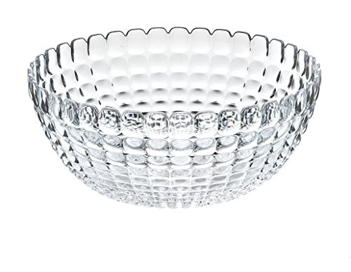 Guzzini Tiffany Collection Extra Large Serving Bowl, 169-Fluid Ounces, Transparent