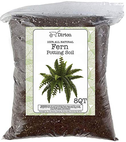 Potting Soil for Ferns  Hand Blended Soil Mixture for Planting and Re-Potting Indoor and Outdoor Ferns - 8qt