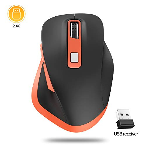 Wireless Mouse  2-4 G Cordless Mouse with Noiseless Click  Computer Mouse with Nano Receiver for Mac Laptop  PC  Computer  Notebook