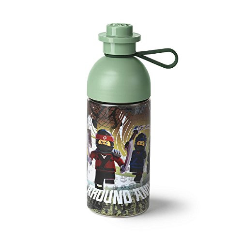 LEGO NINJAGO Movie Drinking Bottle  Water-Hydration Bottle  500 ml  Fill with ice  Sand green