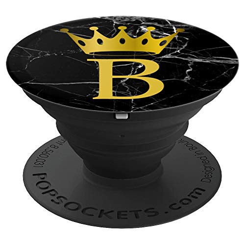 Queen B Initial Letter B Monogram Marble Crown PopSockets Grip and Stand for Phones and Tablets Queen B Initial Letter B Monogram Marble Crown PopSockets Grip and Stand for Phones and Tablets