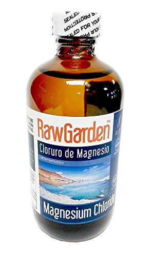 Raw Garden Magnesium Chloride Liquid 8 oz- Cloruro de Magnesio- Glass bottle-