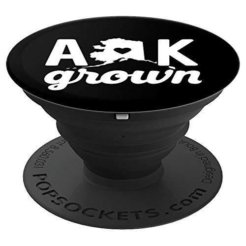 Alaska Cute AK State Grown Home Gift PopSockets Grip and Stand for Phones and Tablets