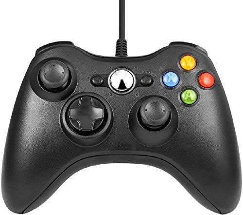 Wired Xbox 360 Controller  Northen Xbox 360 Game Controller Compatible with Microsoft Xbox 360   Slim-Windows-PC Black