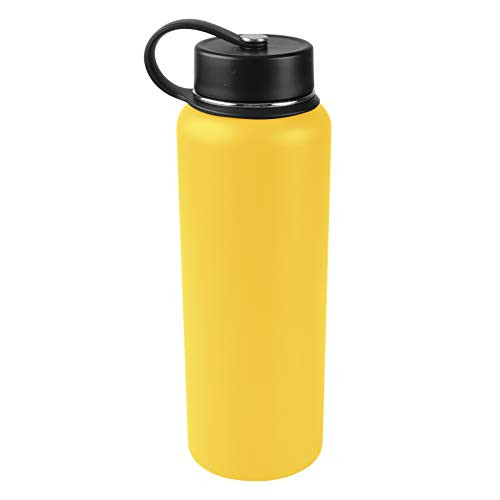 Tahoe Trails 40 oz Double Wall Vacuum Insulated Stainless Steel Water Bottle Empire Yellow
