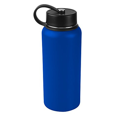 Tahoe Trails 32 oz Double Wall Vacuum Insulated Stainless Steel Water Bottle  Deep Blue