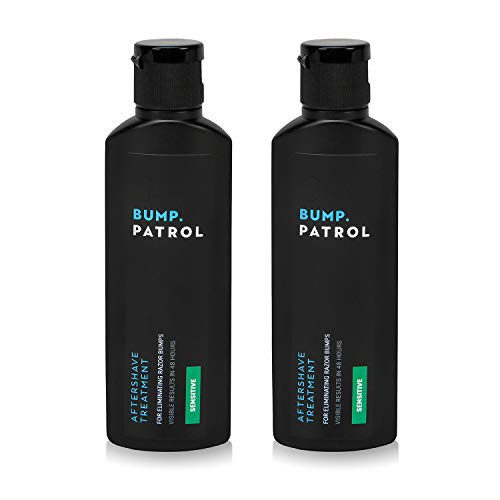 Bump Patrol Sensitive Strength Aftershave Formula - Gentle After Shave Solution Eliminates Razor Bumps and Ingrown Hairs - 2 Ounces 2 Pack