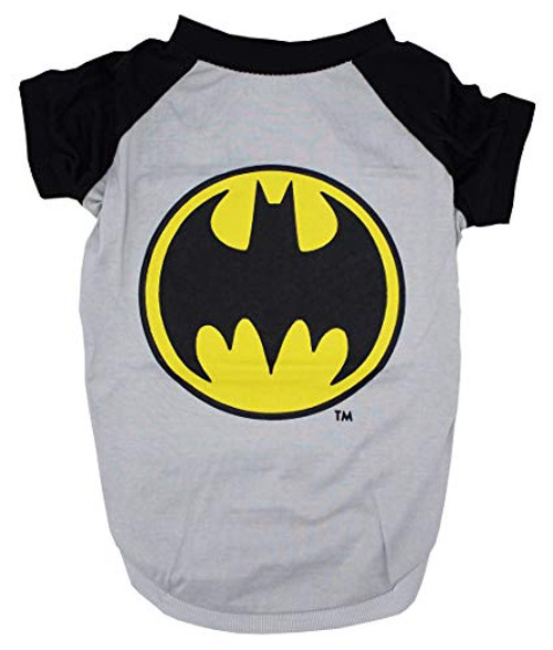 DC Comics Batman Tee For Dogs Batman Logo T-Shirt Dogs Large Black and Yellow DC Comics Batman Tee For Dogs Batman Logo T-Shirt Dogs Large Black and Yellow