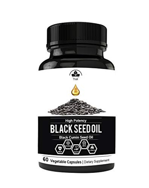 Black Seed Oil Non-GMO Vegetarian Premium Cold-Pressed Nigella Sativa - Pure Black Cumin Seed Oil with Vitamin E - 500mg Each 1000mg Per Serving - 60 Soft gel Capsules by Totally Natural Remedies Black Seed Oil Non-GMO Vegetarian Premium Cold-Pressed Nigella Sativa - Pure Black Cumin Seed Oil with Vitamin E - 500mg Each 1000mg Per Serving - 60 Soft gel Capsules by Totally Natural Remedies