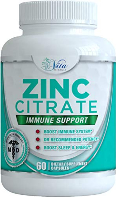 Zinc 30mg High Potency Supplement - Boost Immune System Adults Kids Safe Immune Support Alternative to Lozenge Liquid and Chewable Tablets