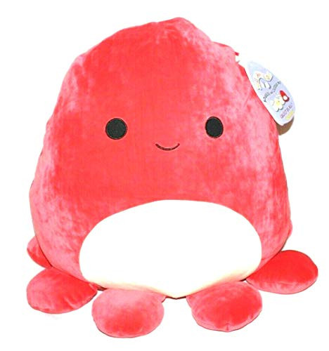 Squishmallow 8 inch Veronica The Octopus Plush Pillow Toy Red
