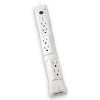 Protector Surge 6rot Outlt Wht