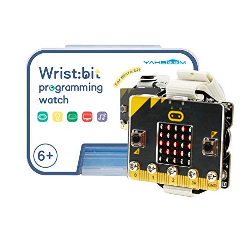 Yahboom Micro bit DIY Programmable Wearable Watch Kit Graphic Coding Somatosensory Control Development Board Wrist bit?Without Micro bit?