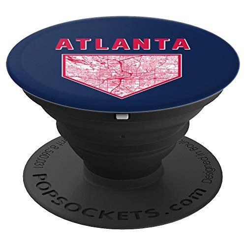 Atlanta Baseball City Home Map PopSockets Grip and Stand for Phones and Tablets Atlanta Baseball City Home Map PopSockets Grip and Stand for Phones and Tablets
