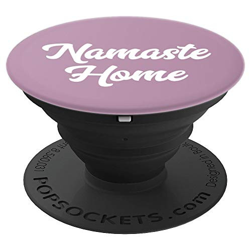Namaste Home Introvert Quote PopSockets Grip and Stand for Phones and Tablets