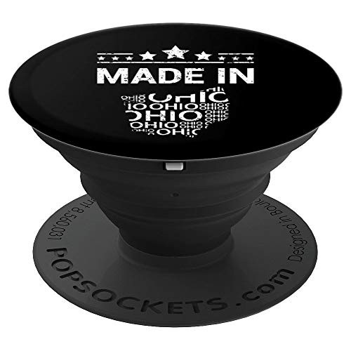 Made In Ohio Home Town Tourist Vacation PopSockets Grip and Stand for Phones and Tablets