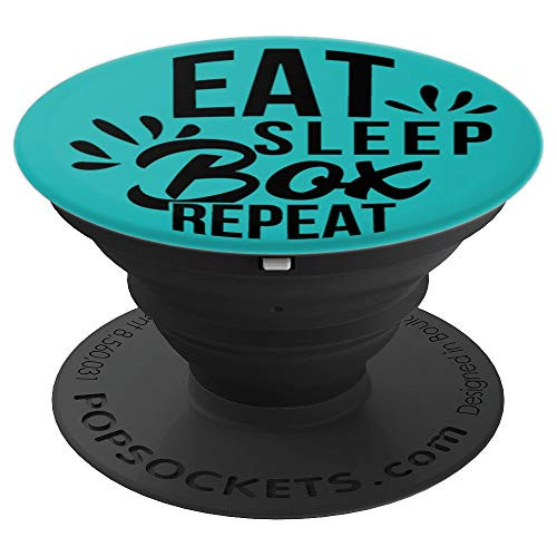 Eat Sleep Box Repeat Motivational Gift PACE017d PopSockets Grip and Stand for Phones and Tablets Eat Sleep Box Repeat Motivational Gift PACE017d PopSockets Grip and Stand for Phones and Tablets