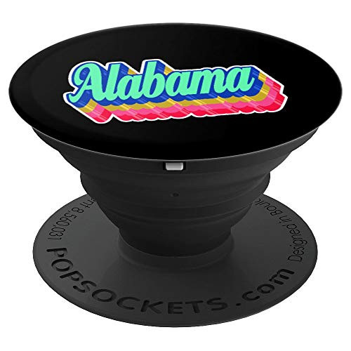 Alabama Home State Montgomery Huntsville Retro Gift PopSockets Grip and Stand for Phones and Tablets