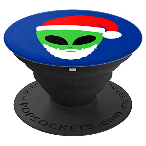 Alien Santa Christmas Roswell Area 51 UFO PopSockets Grip and Stand for Phones and Tablets