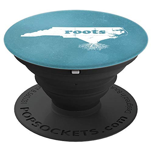 North Carolina Home Roots Love Gift PopSockets Grip and Stand for Phones and Tablets